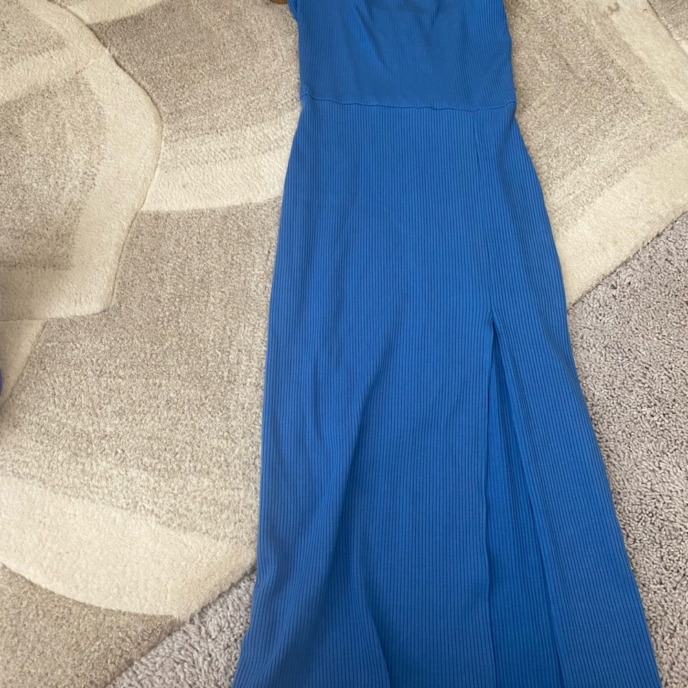 Reformation Cassi Sky Blue Midi Dress - Picture 5 of 7